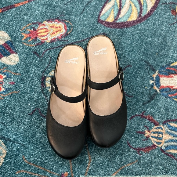 Dansko Bria Mary Jane Clogs Genuine Leather Shoes - Picture 5 of 5